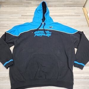 Carolina Panthers Hoodie Pullover Sweatshirt NFL Apparel Men's Size 2XL